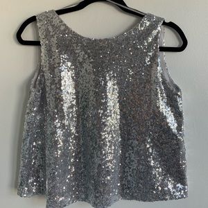 NWOT ZARA SEQUINED TOP
